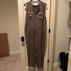 Anthropologie Army Jumpsuit